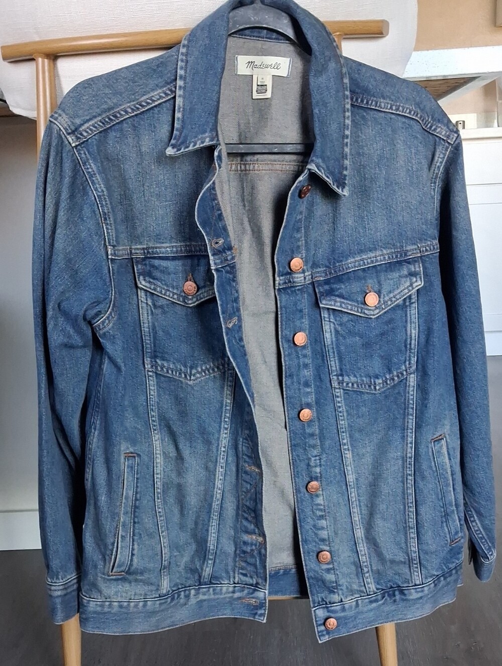 Madewell Men's Washed Blue Denim Jacket